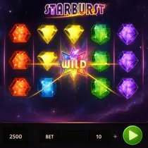 Vegaz - Starburst Slot Game - NetEnt Pokie